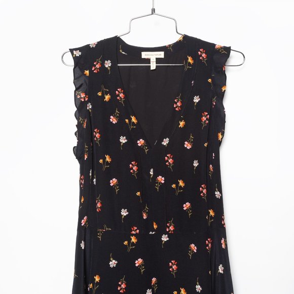 SOLD - Rebecca Taylor Wildflower Floral Dress - Picture 2 of 3